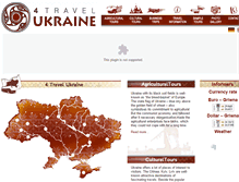 Tablet Screenshot of 4-travel-ukraine.com